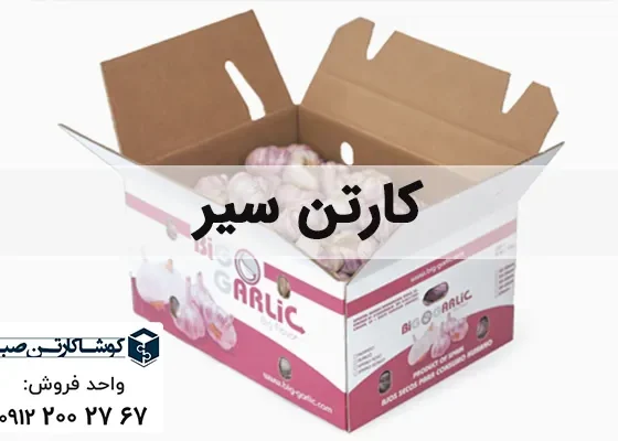 کارتن سیر | خرید انواع بسته بندی سیر